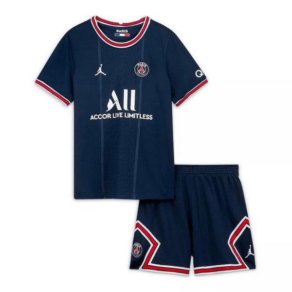 Heimtrikot Paris Saint Germain Kinder 2021-2022 Blau Günstige Fußballtrikots